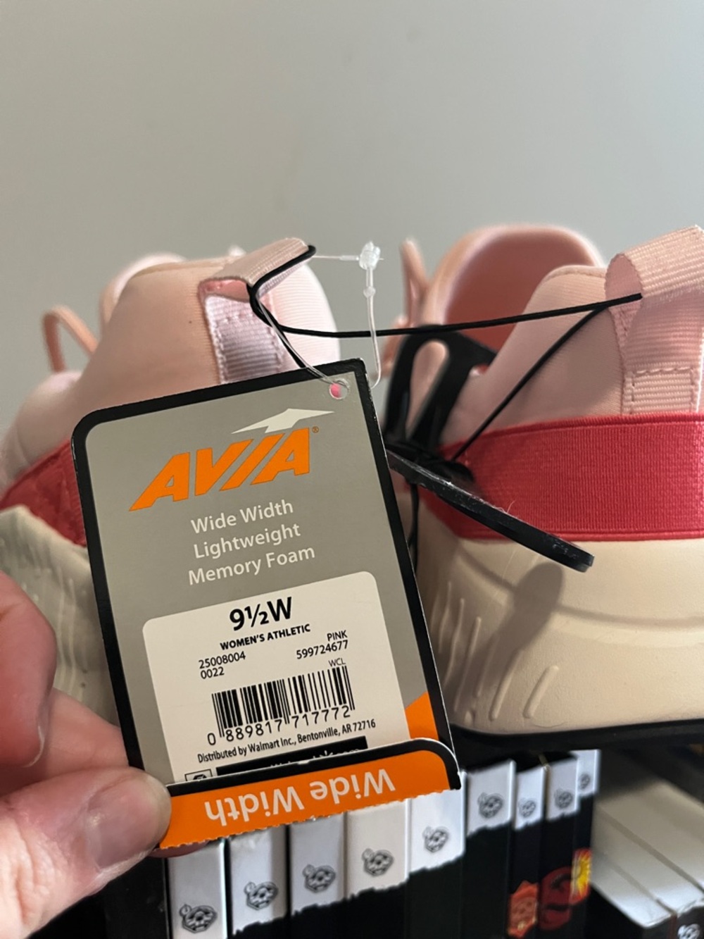 Avia Pink Breathable Lace-Up Sneakers Wide 9.5 - Picture 4 of 6